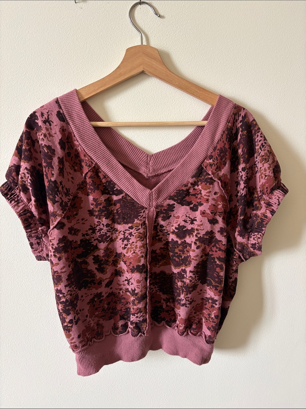 Pilcro Mauve Pink Sweater Tee